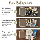 📦 Clear Hard Zipper Storage Case – Portable Organizer for Makeup & Small Items