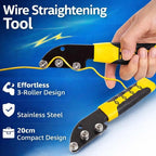 Stainless Steel Cable Straightener Tool - Professional Manual Untwisting & Bending Device for Electricians, HVAC & Telecom Projects