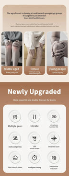 Knee Massager Smart Heat, Red Light Therapy, and Vibration Massage - FSA or HSA eligible