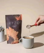 Mornis RYZE Organic Mushroom Coffee pack, adaptogenic coffee blend with mushrooms for energy, focus, and mental clarity.