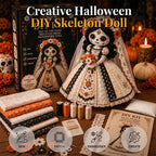 ⏳Time-Limited Special⏰Skeleton bride craft kit – complete, detailed, perfect for Halloween decor!